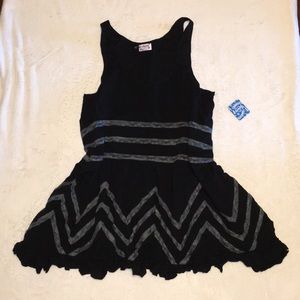 Free People Voile Lace Sleeveless Trapeze Dress